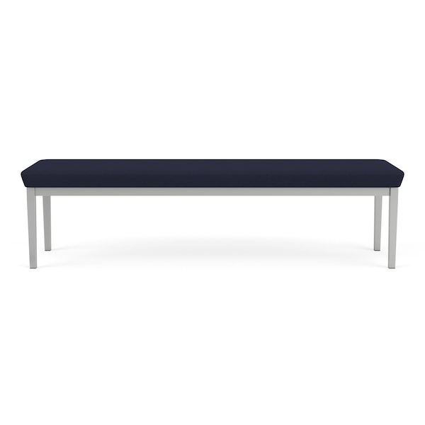 Lesro Lenox Steel 3 Seat Bench, Navy/Midnight Seat, Navy/Midnight Back, 67 W 21 L 18.5 H LS3001 - main